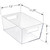 Large Organizer Storage Tote Bin with Handle 11.25"W x 7.5"D x 5"H, 4-Pack, GIFT SHOP