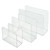 Clear Acrylic Desk File and Mail Holder- 3 Piece Set: (1) Small, (1) Medium, and (1) Large, Set of 3, GIFT SHOP