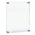 Floating Acrylic Wall Frame with Silver Stand Off Caps: 17" X 22" Graphic Size, Overall Frame Size: 21" X 26", GIFT SHOP