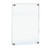 Floating Styrene Wall Frame with Rounded Edges, Silver Stand Off Caps: 22" x 28" Graphic Size
