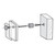 Floating Styrene Wall Frame with Rounded Edges, Silver Stand Off Caps: 22" x 28" Graphic Size