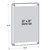 Floating Styrene Wall Frame with Rounded Edges, Silver Stand Off Caps: 22" x 28" Graphic Size