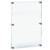 Floating Acrylic Wall Frame with Silver Stand Off Caps: 30" x 40" Graphic Size