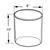 Clear Acrylic Cylinder, Plastic Round Container and Riser, 8"W x 10"H, GIFT SHOP