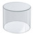 Clear Acrylic Cylinder, Plastic Round Container and Riser, 10"W x 10"H, GIFT SHOP