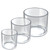 4", 5", 6" Dia. Deluxe Clear Acrylic Cylinder Bin Set for Counter, GIFT SHOP