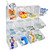 12 Mini Bucket Peg Wall Accessory Organizer Kit Pegboard Panel