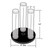 3-Pole Vertical Revolving Counter Bracelet Holder