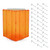 Four-Sided Revolving 14"W x 20"H Pegboard Counter Display w/ 32 4" Hooks