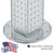 Four-Sided Revolving 4"W x 12"H Pegboard Counter Display w/ 16 2" Hooks