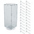 Four-Sided Revolving 8"W x 20"H Pegboard Counter Display w/24 4" Hooks