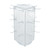 Four-Sided Revolving 8"W x 20"H Pegboard Counter Display w/24 4" Hooks