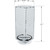 Four-Sided Revolving 8"W x 20"H Pegboard Counter Display w/24 4" Hooks