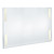 Self Adhesive Clear Acrylic Wall Sign Holder Frame 22" W x 17" H -Landscape / Horizontal, 2-Pack