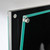 Double Sided Magnetic Sign Holder for Floor 8.5" x 11" Portrait Black Frame on Freestanding Pedestal Base