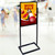 Black Poster Floor Stand 22"W x 28"H on Wide Base