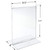 Bottom Load Sign Holder, 8.5” x 11”, Flexible Plastic, 3-Pack