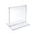Bottom Loading Clear Acrylic T-Frame Sign Holder 4"Wide x 4" High, 10-Pack