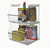 Small Clear Stackable Bin, 4-Pack
