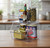 Small Clear Stackable Bin, 4-Pack