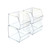 Small Clear Stackable Bin, 4-Pack