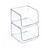 Small Clear Stackable Bin, 2-Pack