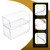 Large Wide Clear Stackable Bin, 2-Pack