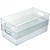 Narrow Storage Tote Bin With Handle, 4-Pack