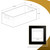 Narrow Storage Tote Bin With Handle, 4-Pack