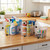 Diamond Pattern Storage Tote Bin Set with Lids