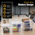 Diamond Pattern Storage Tote Bin Set with Lids