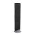 Increase retail sales with this black two-sided magnetic pegboard floor display spinner rack.