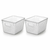 Large Diamond Tote with Lid, Pack of 2