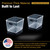 Medium Diamond Tote with Lid, Pack of 2