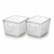 Small Diamond Tote with Lid, Pack of 2