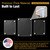Floating Acrylic Gallery Wall Frame Set with 1" Standoff Hardware: (2) 8" x 10" & (1) 11" x 14" Graphic Sizes