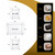 Floating Acrylic Gallery Wall Frame Set with 1" Standoff Hardware: (2) 8" x 10" & (1) 11" x 17" Graphic Sizes