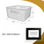 Wheat Woven Textured Plastic Storage Tote Bin with Handles, Decorative Organizer Basket, 2-Pack