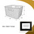 Wheat Woven Textured Plastic Storage Tote Bin with Handles, Decorative Organizer Basket, 2-Pack