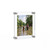 Floating Acrylic Wall Frame with Silver Stand Off Caps: 8" x 10" Graphic Size, Overall Frame Size: 12" x 14"