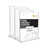 Clear Acrylic Y-Frame Sign Holder, 8.5" x 11", Double-Sided, 3-Pack