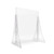 Clear Acrylic Countertop Pegboard Display with Attached Sign Holder, 15.5" W x 19" H