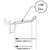 2-Piece 2" Metal Wire Hook Plastic Detachable Back: 0.148" Diameter, 50-Pack