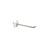 2-Piece 4" Metal Wire Hook Plastic Attached Back: 0.148" Diameter, 50-Pack