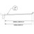 2-Piece 8" Metal Wire Hook Plastic Detachable Back: 0.187" Diameter, 50-Pack
