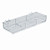3-Compartment Storage Tray 12.75" W x 4.5" D x 1.75" H with attached Hooks for Pegboard or Slatwall, 2-Pack