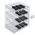 Four-Tier 16 Compartment Display, 4-Comp per Tier. Dimensions: 12"W x 8.5"D x 14.5"H