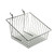 8"H Sloped Chrome Wire Basket, 2-Pack
