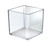 6" Deluxe Clear Acrylic Square Cube Bin for Counter, 4-Pack