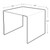Clear Acrylic Riser Pedestal Display 9.5"W x 9.5"D x 9.5"H, 4-Pack